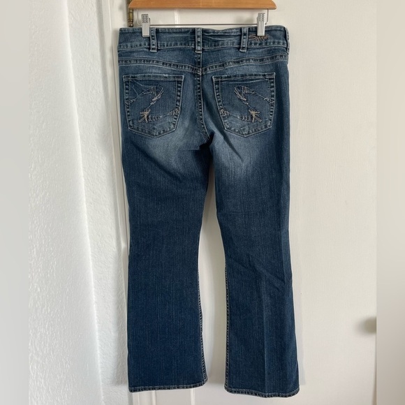 WOMEN'S Silver Jeans Suki Mid Size Waist 31 Length 30 Slim Boot Cut Denim Jeans - Picture 2 of 9